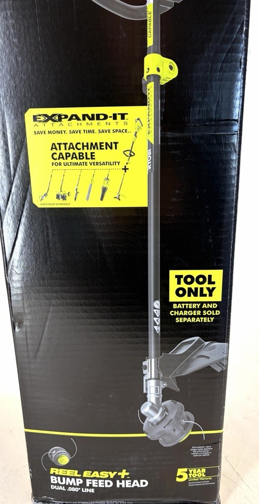 Ryobi 40V 15 in String Trimmer Expand It Attachment Capable Tool Only RY40ST01B