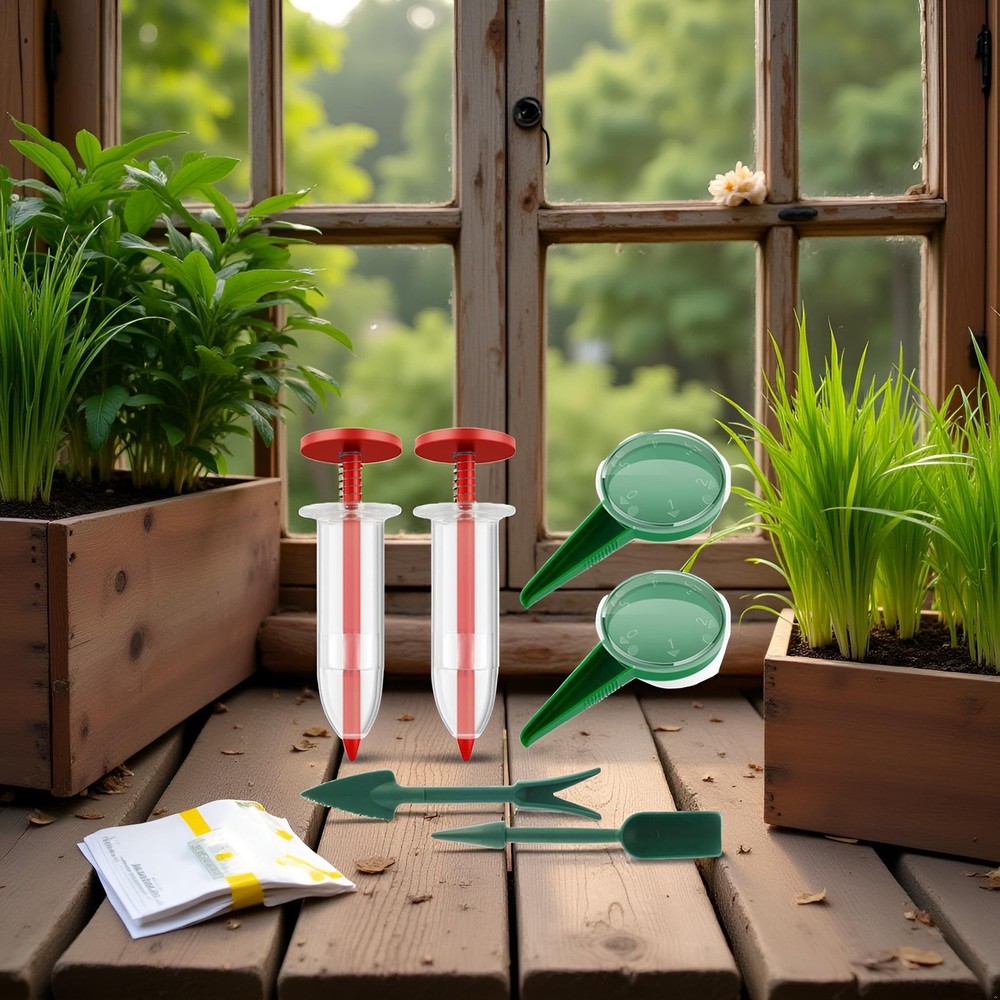 6Pcs Mini Sowing Seed Dispenser, Seed Planter Tool, Handheld Seed Planter, Mi...