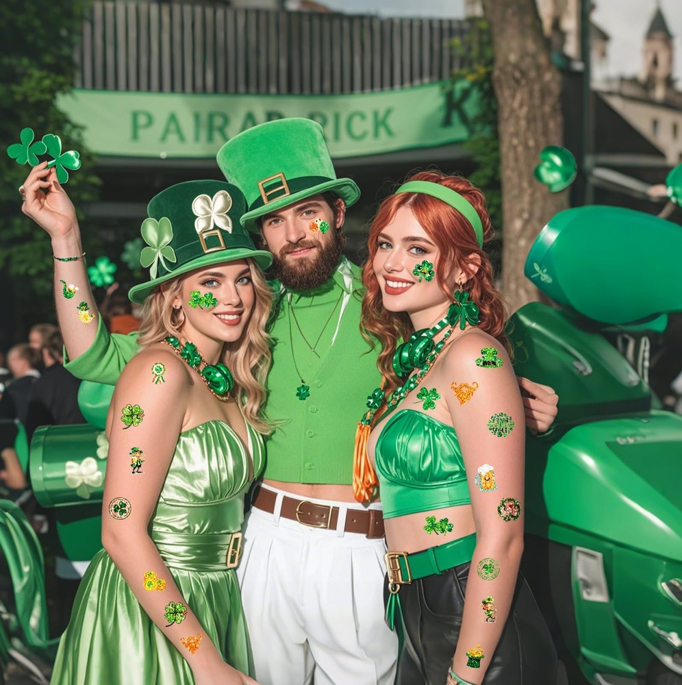 St Patricks Day Accessories & Decorations, 48Pcs St. Patrick's Green