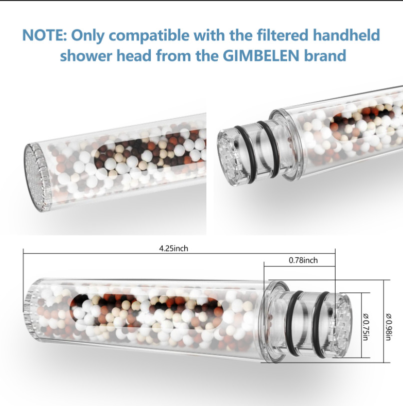 Handheld Shower Head with Filter Replacement Adjustable Bracket 72"Hose 9 Modes