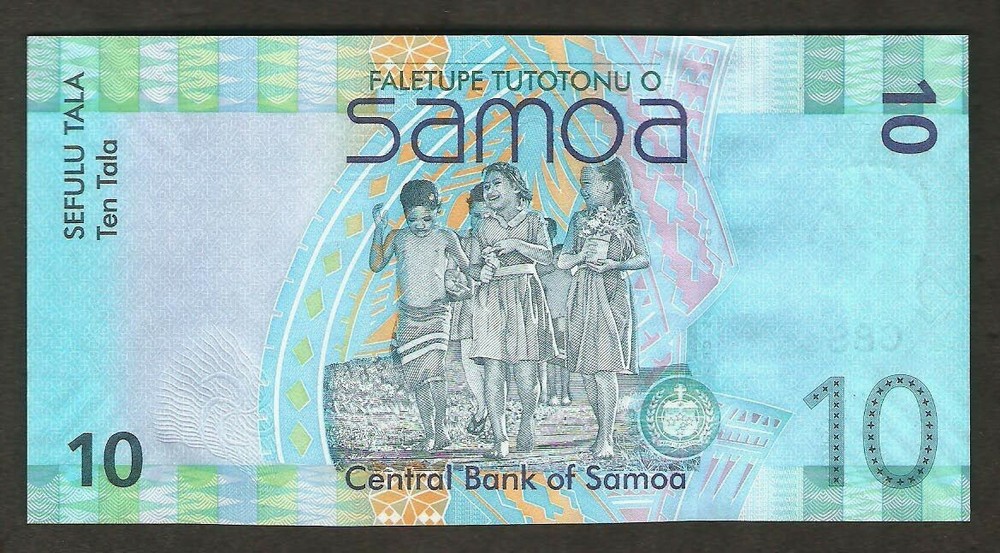 Samoa 10 Tala 2007 UNC Low Serial Number WT