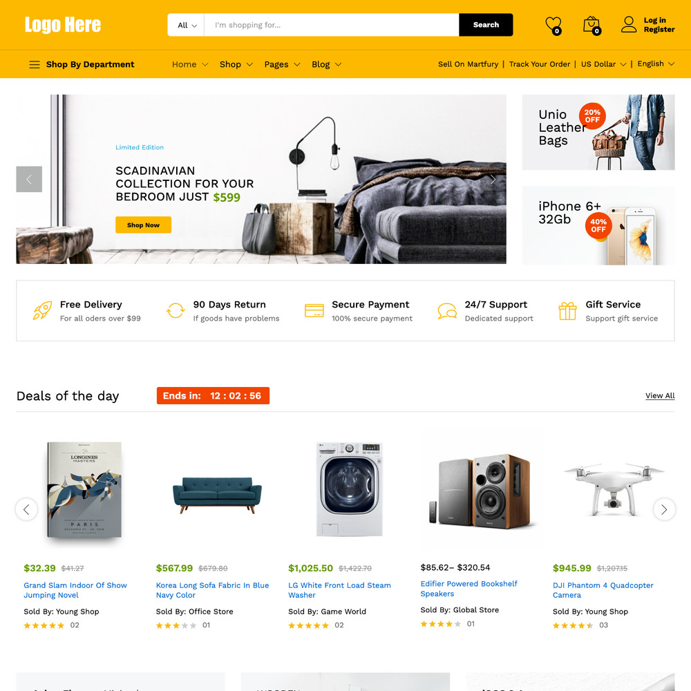 Multi Vendor Website Design with Free VPS Web Hosting and Installation
