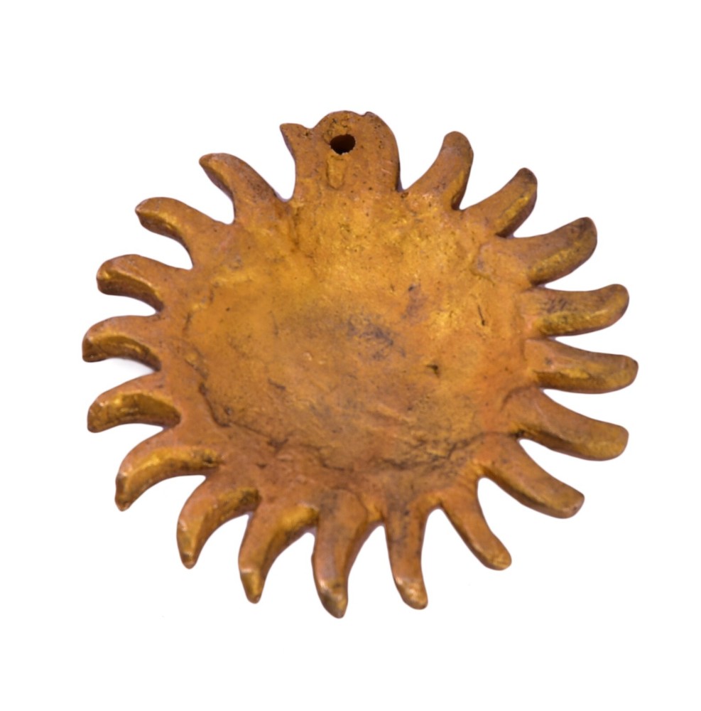 Brass Sun Small Wall Hanging - Celestial Wall Decor