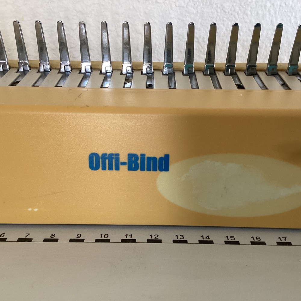 Offi-Bind Comb Punch and Binder Used Working