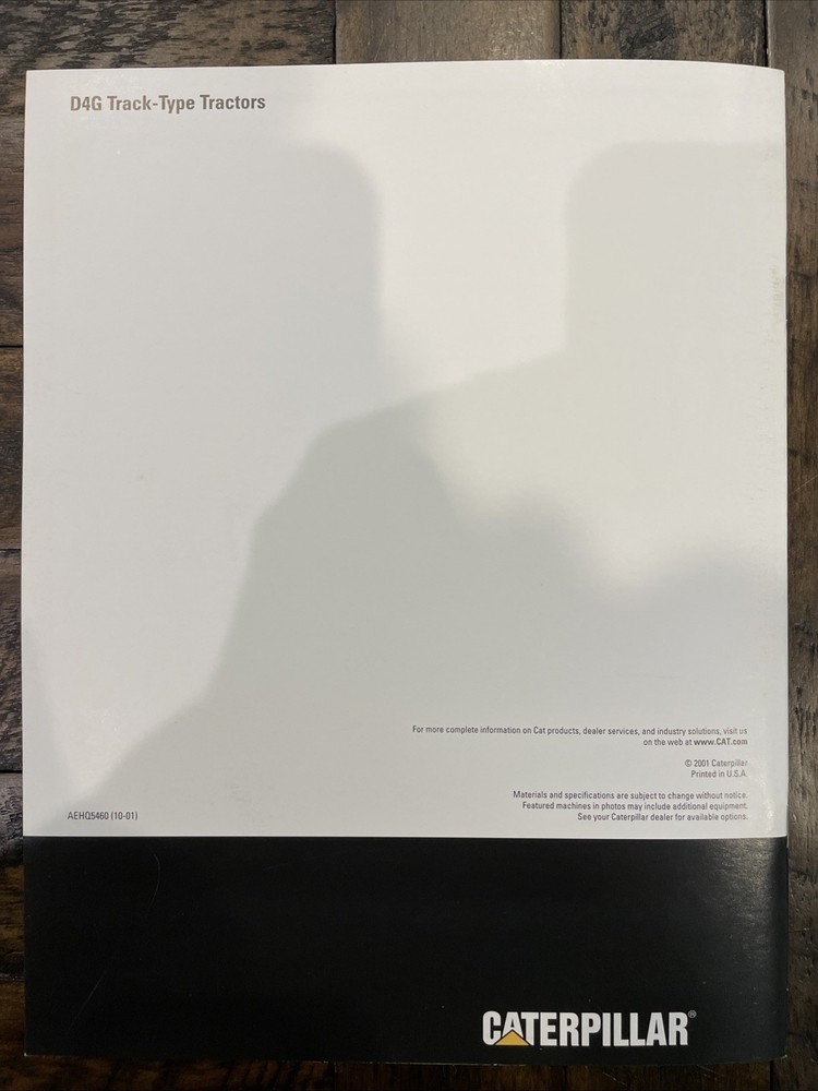 Caterpillar D4G Brochure ‘01