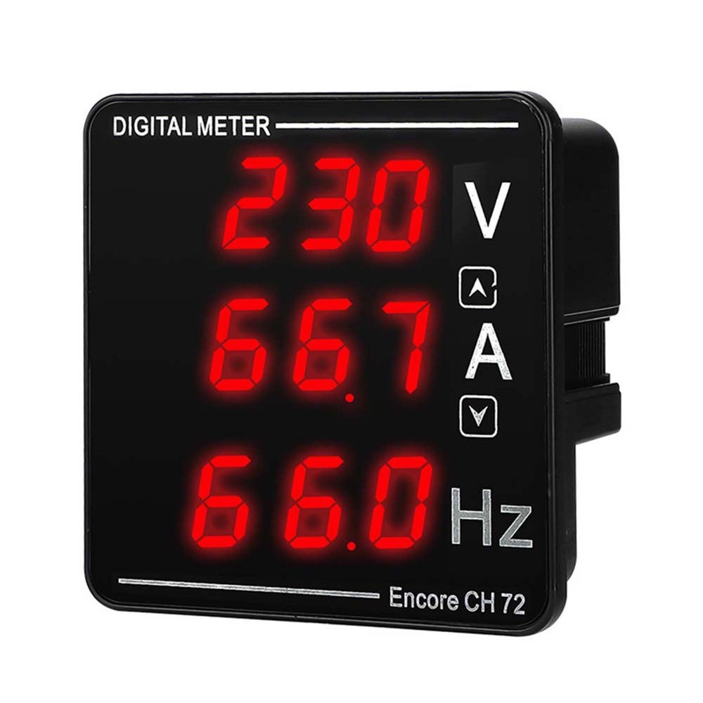 Combination Current Voltage Frequency Meter for Electromechanical Devices