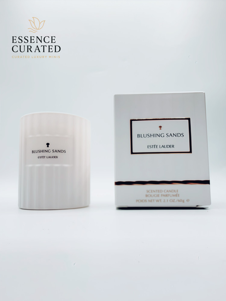 Estee Lauder blushing sands scented candle new in box 2.1oz