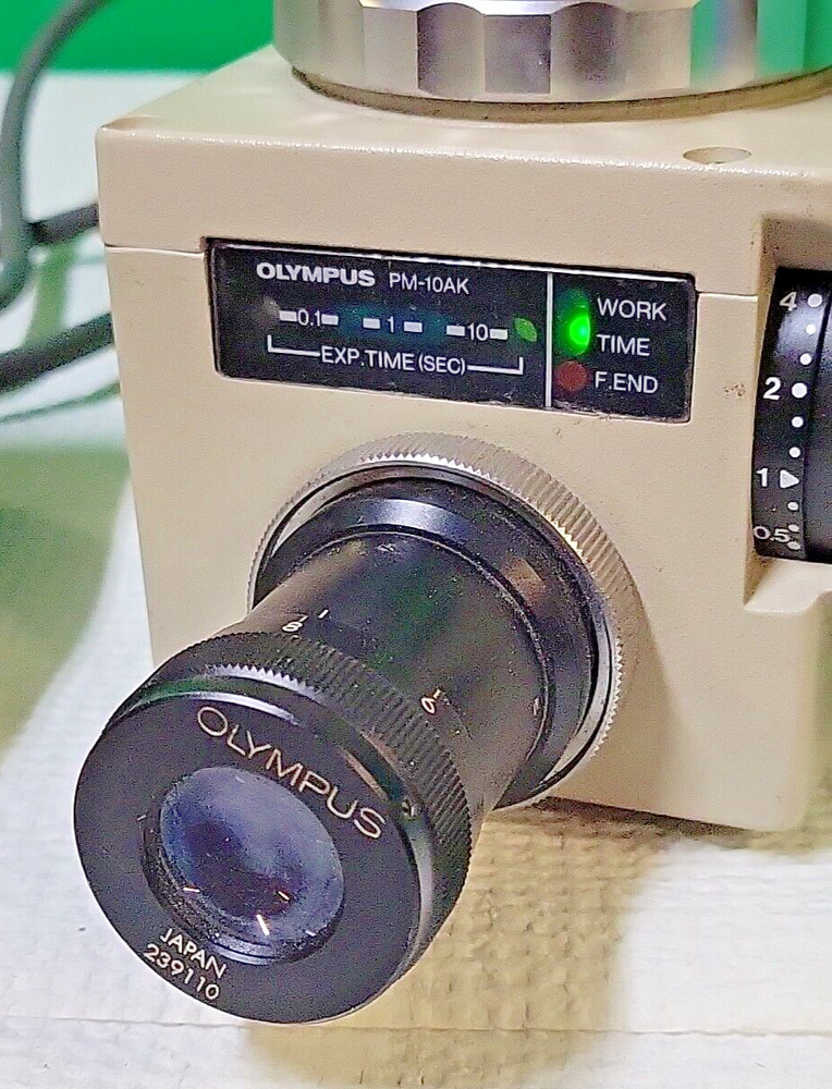 Vintage Olympus PM-10AK Microscope Camera w/ Controller | Exposure System
