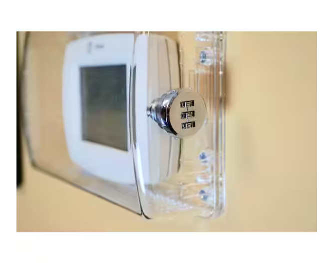 StatGuardPlus Universal Thermostat Guard Clear Changeable Code Combination Lock