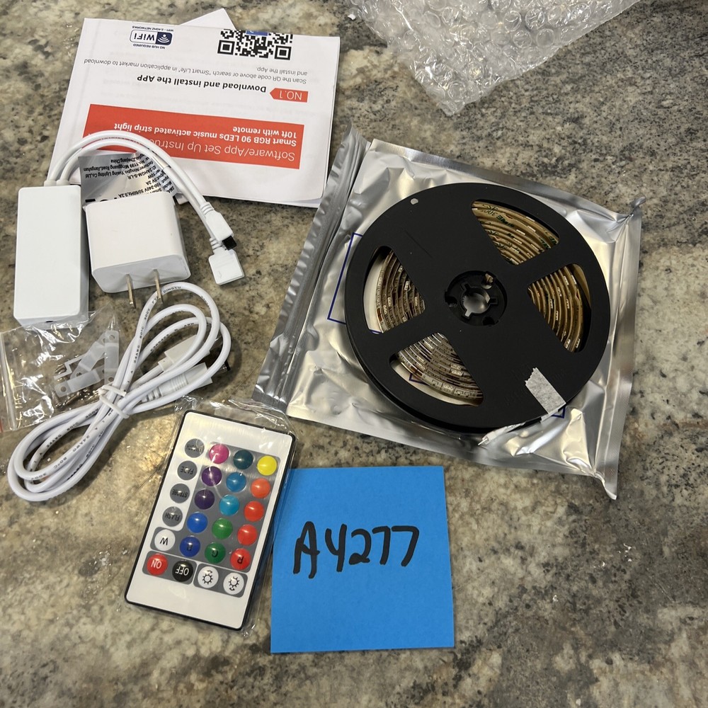 Kringle Express LED Smart App Strip Light w/ Remote Control Wifi & Bluetooth New