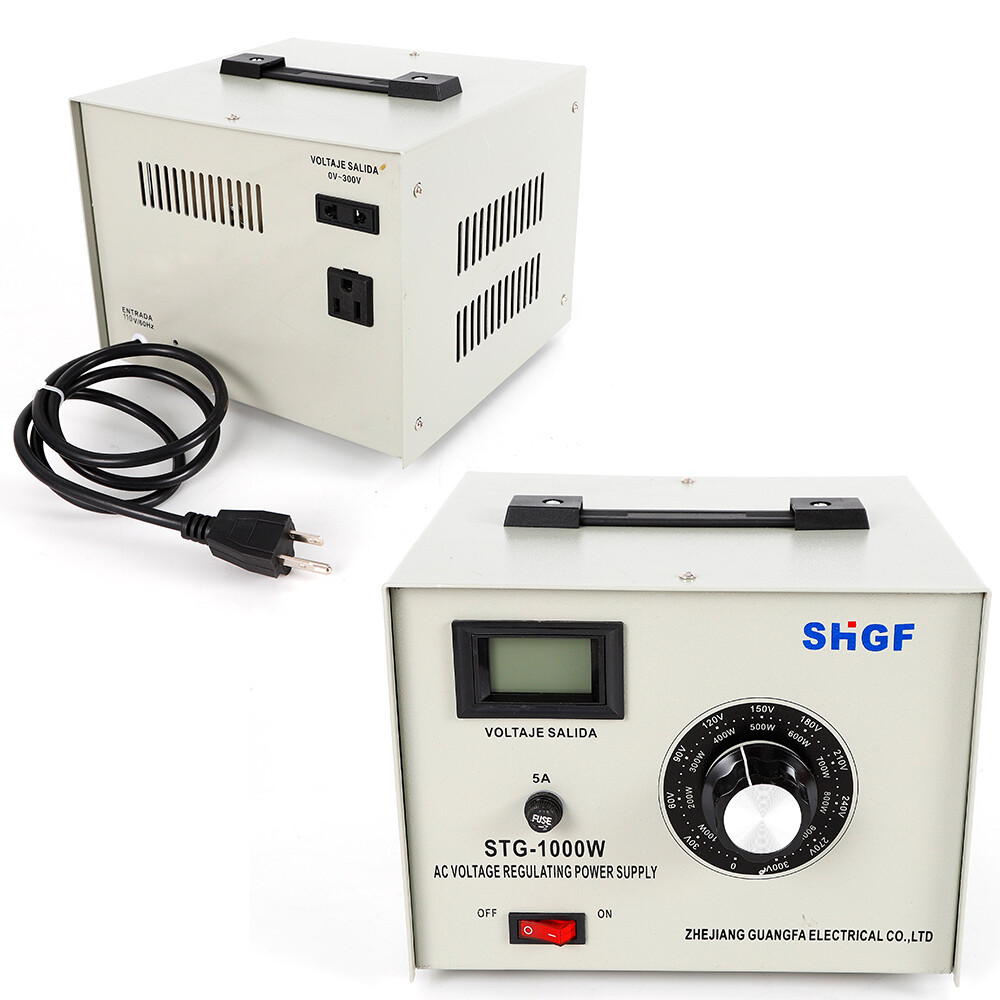Single Phase STG-1000W Variac Transformer Variable AC Voltage Regulator 0-300V