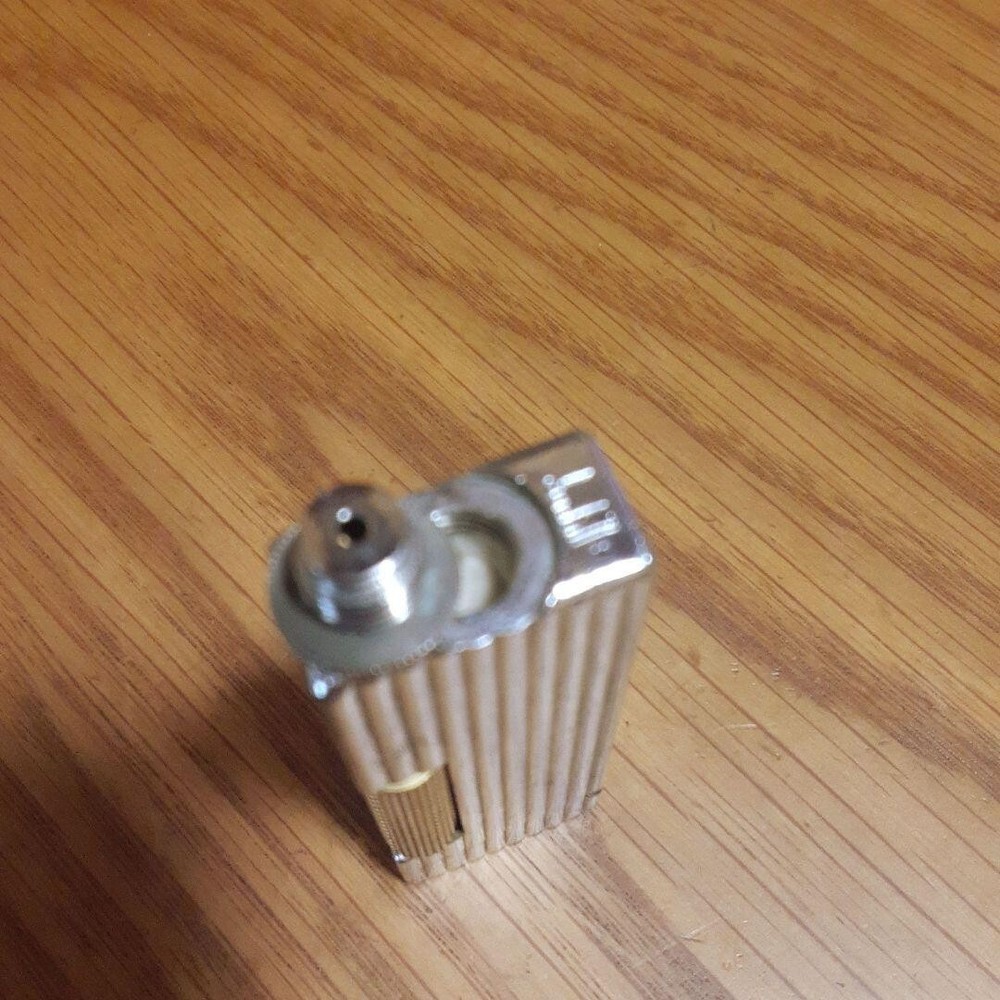 Working Dunhill Oil lighter silver without box
