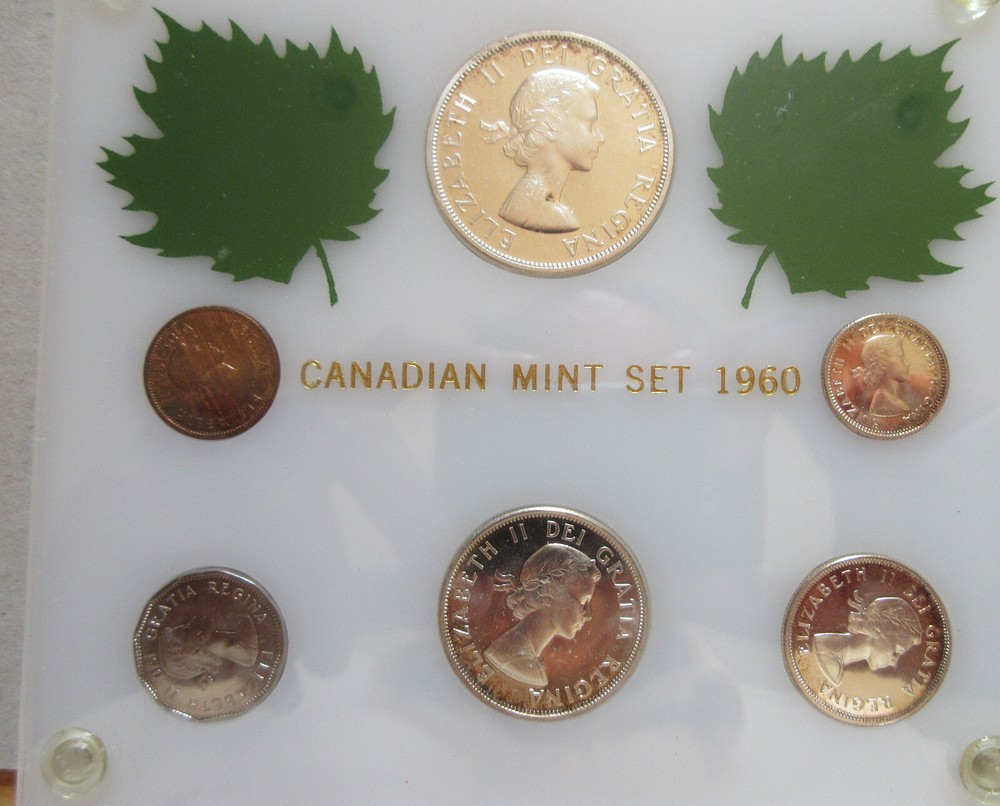 1960 Canada Silver PL YEAR Set. COINS (RJ)