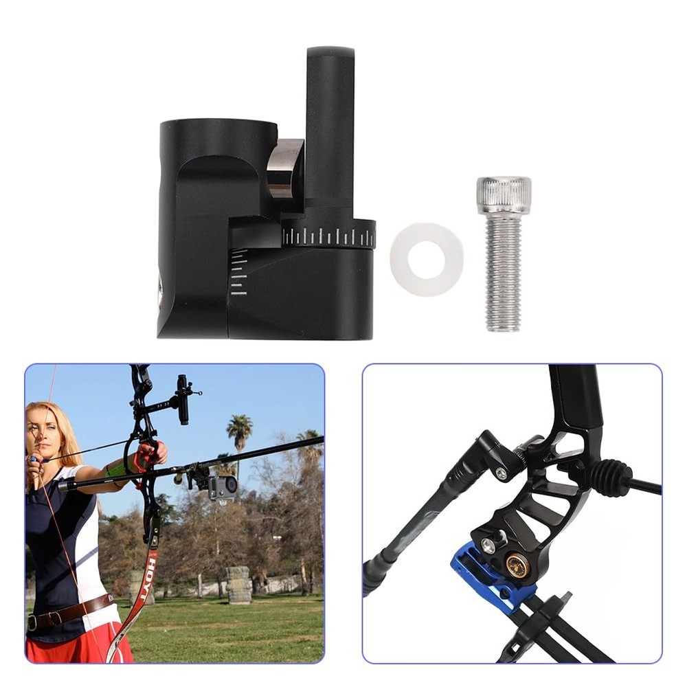 Archery Single Side Adjustable V Bar Mount,Compound Bow Quick Release Improve...