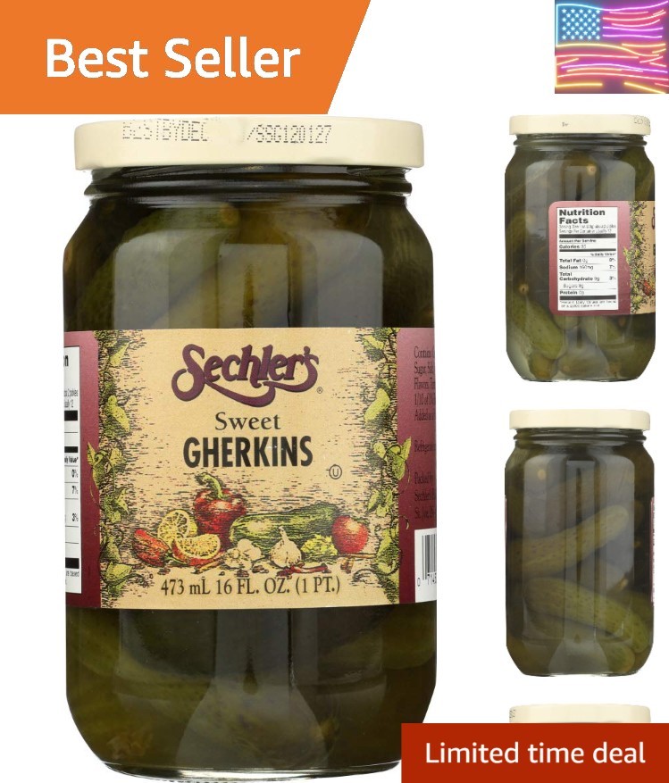 Pickles Gherkins Sweet, 16 oz