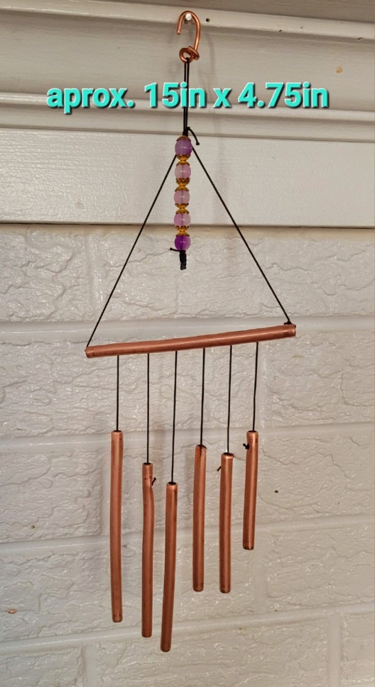 Pure copper handmade wind chimes.