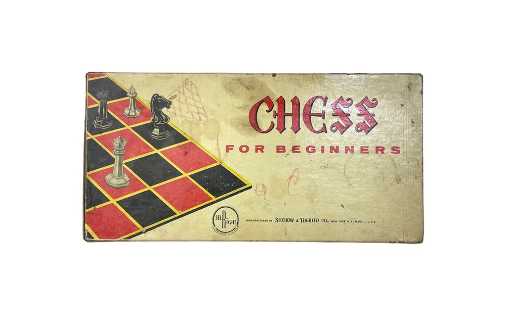 Vintage Chess Set For Beginners 2.75” King Sel Right Game Complete USA Made