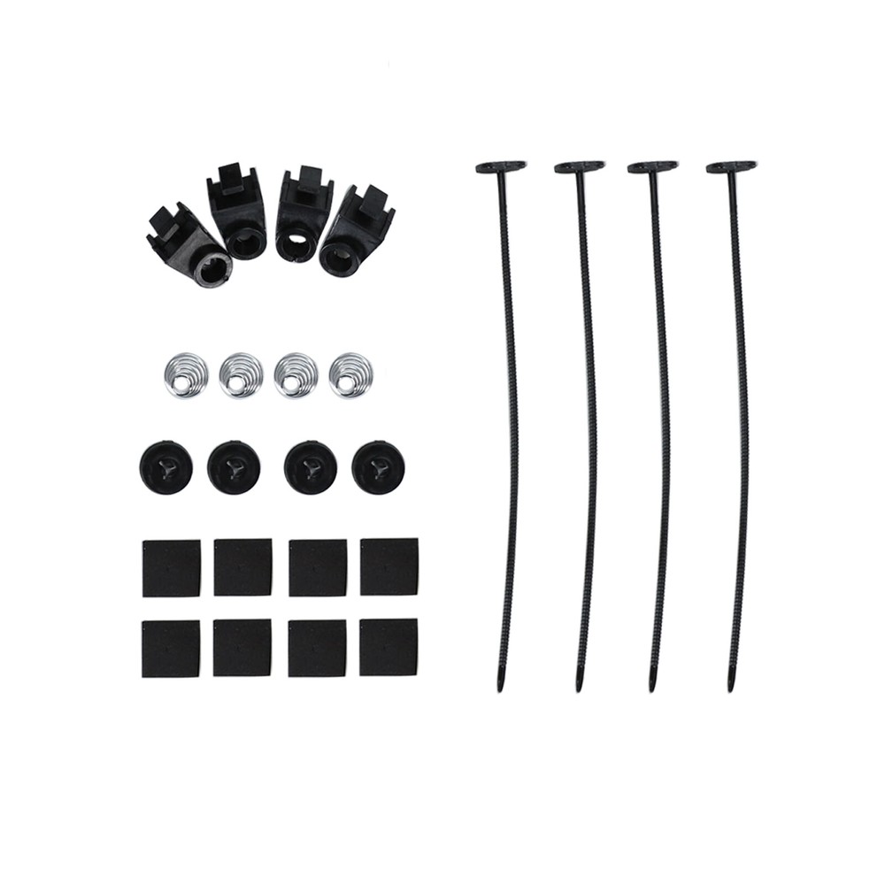 2PCS 10" Universal Radiator Slim Push Pull Fan Electric Cooling 12V Mounting Kit