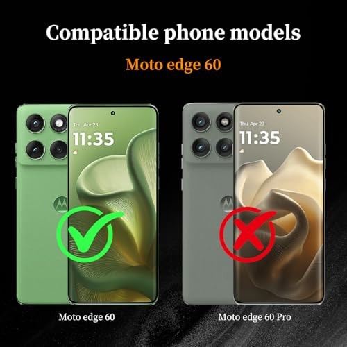 3 Pack Screen Protector for Moto edge 60, UltraClear, 9H Hardness, Bubble-Free