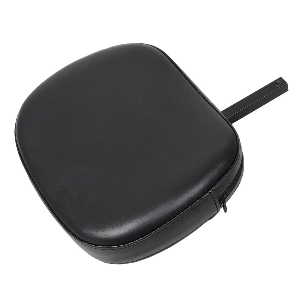 Black Adjustable Removable Driver / Passenger Backrest Pad w/ Bracket For Harley