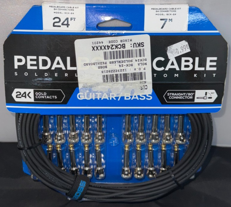 Boss Pedalboard Cable Kit BCK-24