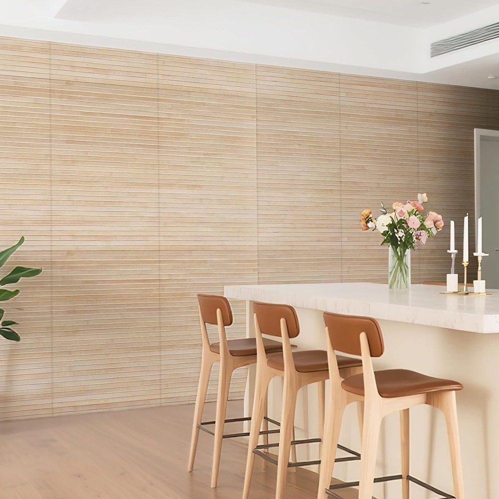 Eco-Friendly Carbonized Bamboo Panel 12x96" - Chic Tropical Interior Accent