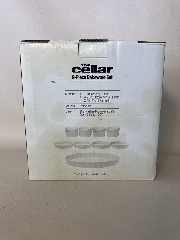 The Cellar 9-Piece Bakeware White Set