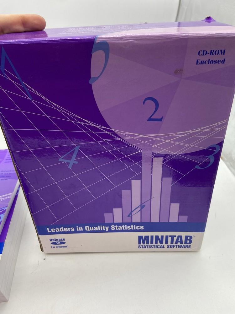 Statistical Software - Minitab 13 BOOKS MANUALS ONLY NO DISCS