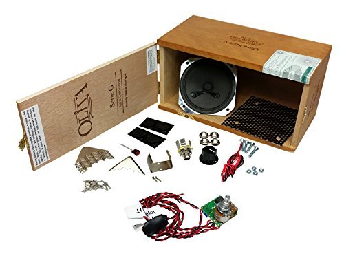 Cigar Box Amplifier Kit w/ Shiny Corners - Fun to Build Using Provided Guide