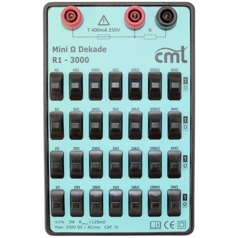Cosinus R1-3000 Decade Box 1% Resistor 3W Fuse Protected