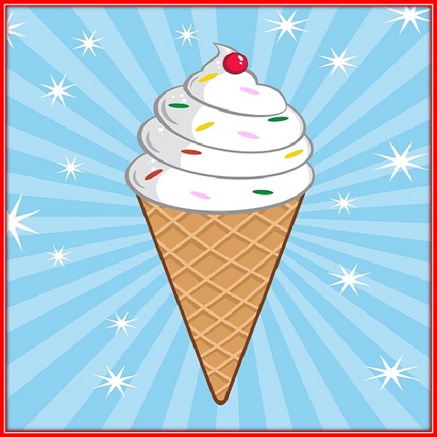 30 Custom Ice Cream Art Personalized Address Labels