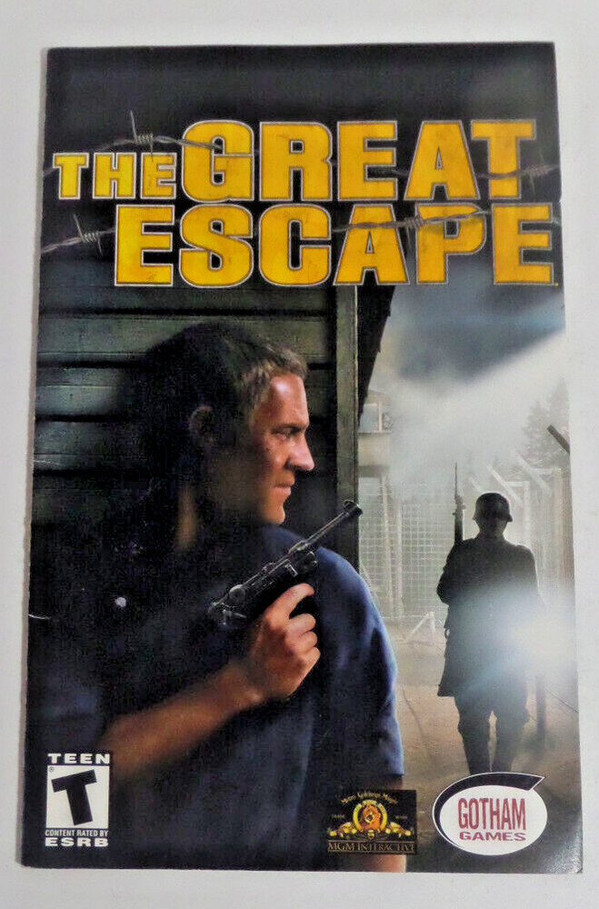 PS2 great escape video game booklet