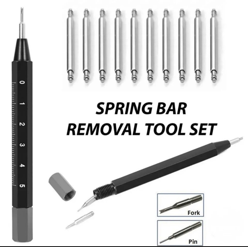 For Timex Watch Repair Tool Spring Bar & Steel Link Remover & Sizer