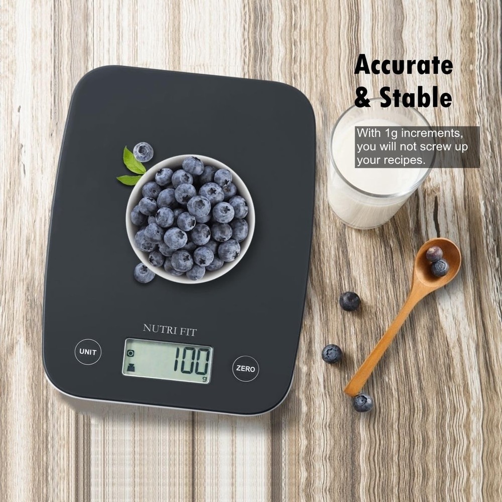 Digital Food Scale 11lb Kitchen Scale with 0.1oz/1g Precision Tare Function