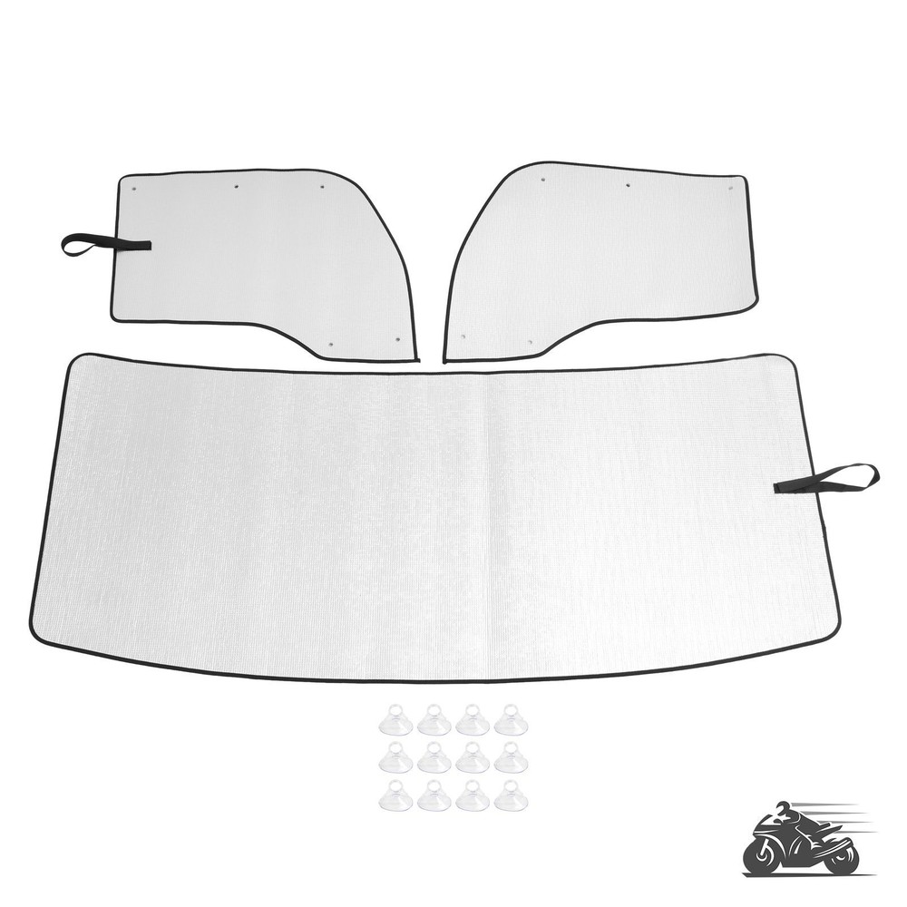 3PCS For Kenworth T680 Windshield SunShade SET - Front & Sides - 2013-2025
