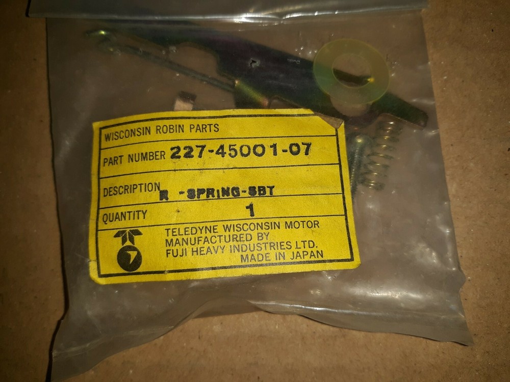 TELEDYNE OEM RETURN SPRING KIT PART WISCONSIN ROBIN
