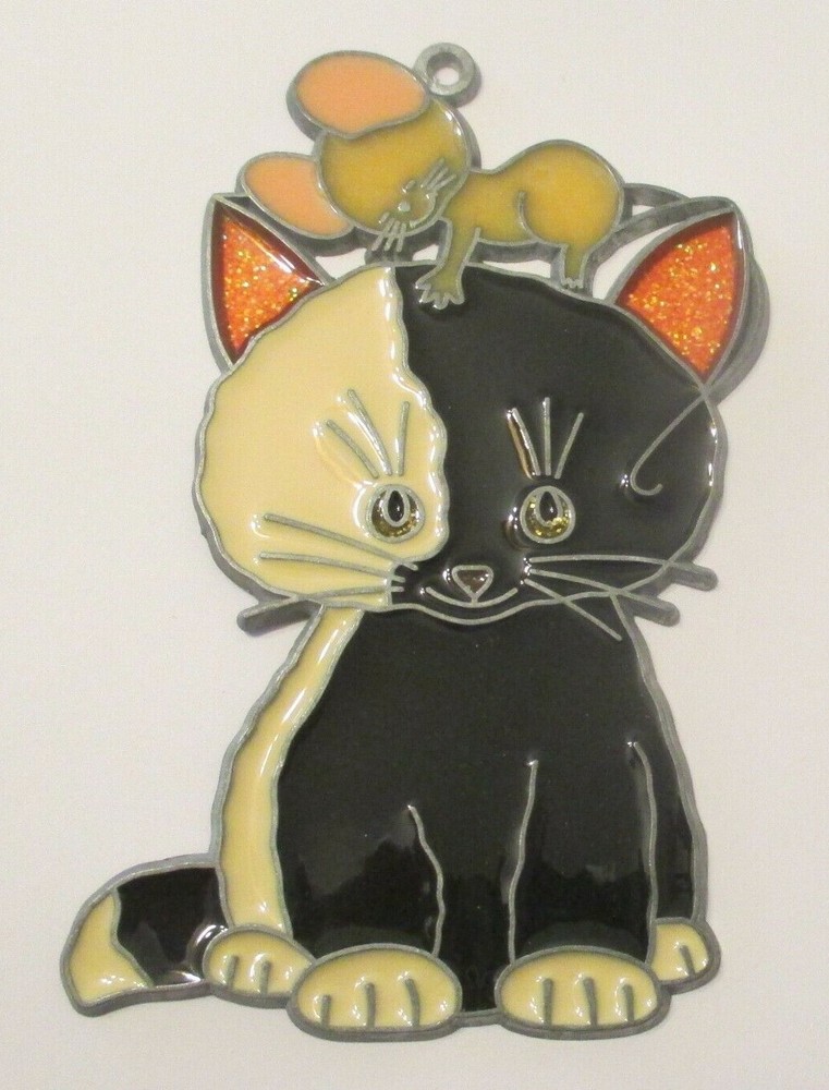 CAT AND MOUSE SUNCATCHER (CAT SUNCATCHERS)