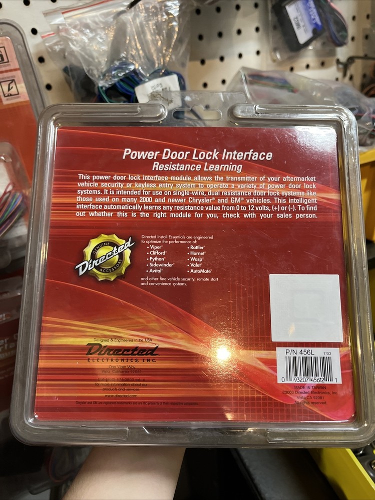 Directed 456L Power Door Lock Interface Resistance Learning
