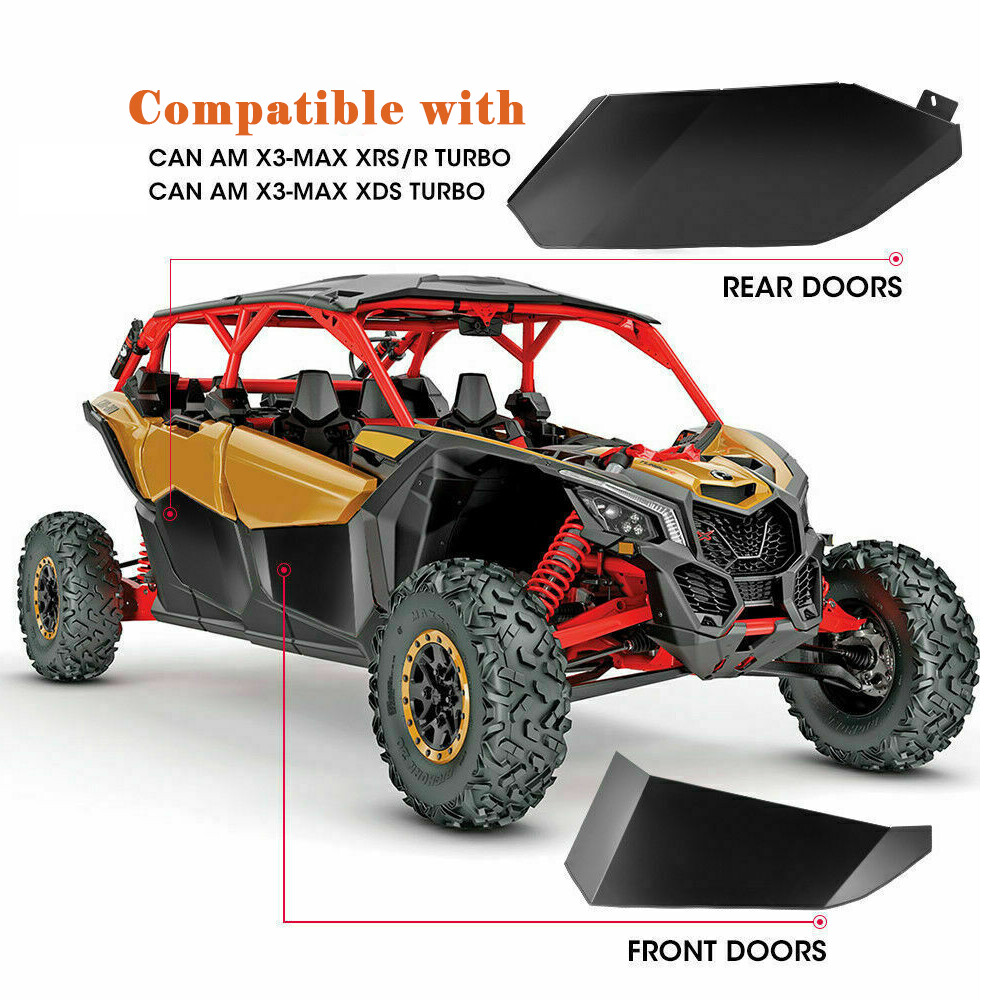 4 Doors Half Lower Door Panel Front & Rear For Can Am Maverick X3 Max 2017-2025
