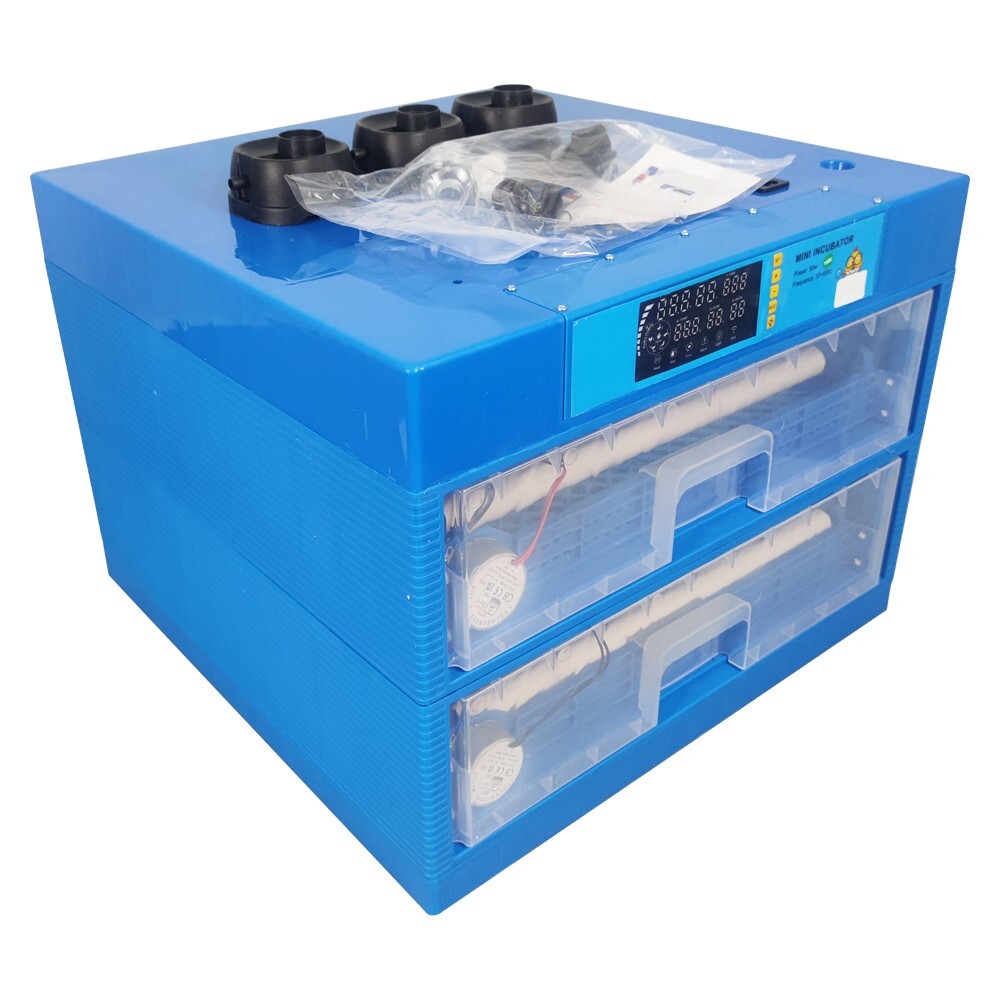 110V Multi-functional LCD Screen Drawer Type Egg Incubator 128 Eggs