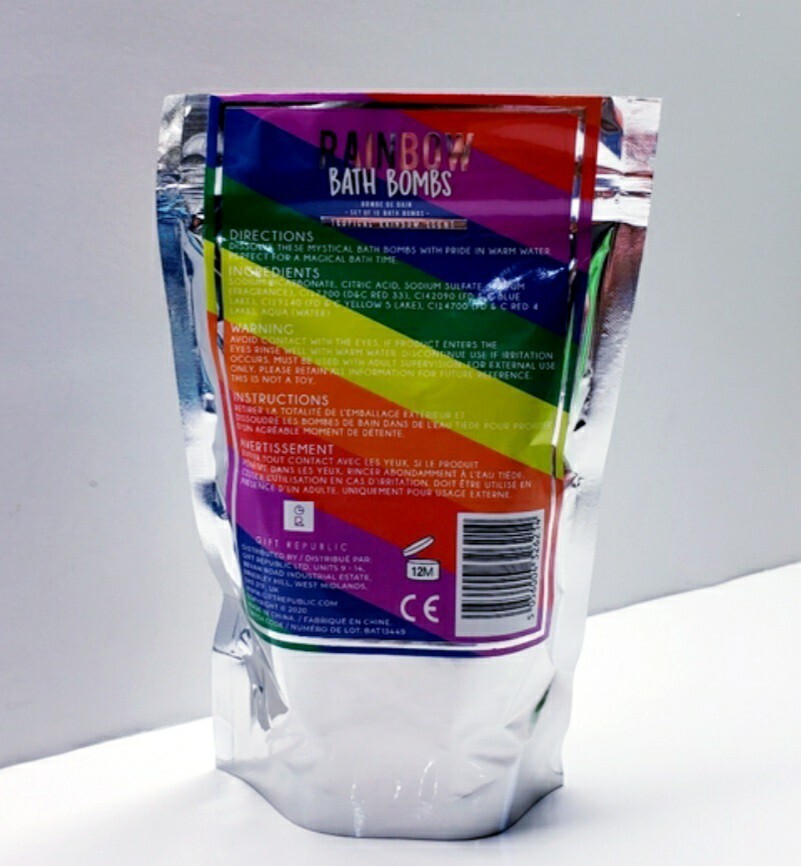 Rainbow Bath Bombs -Tropical Rainbow Scent