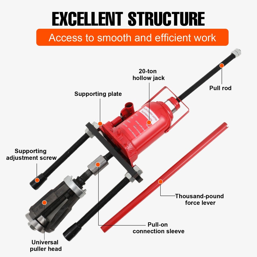 Hydraulic Cylinder Liner Puller Sleeve Puller Remover Tool for 80-140mm Engine