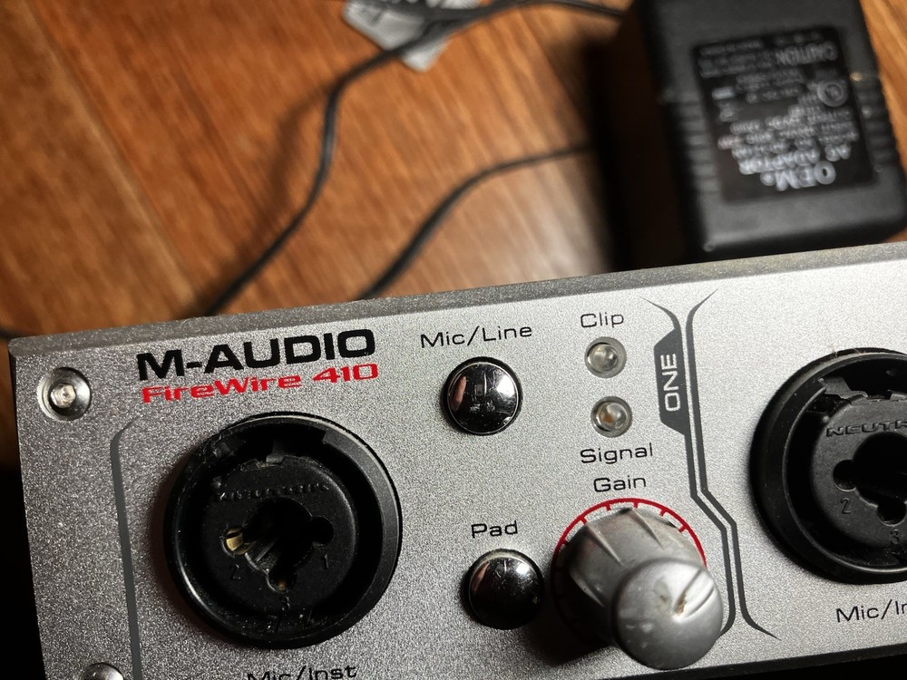 M Audio FireWire 410 interface with power supply