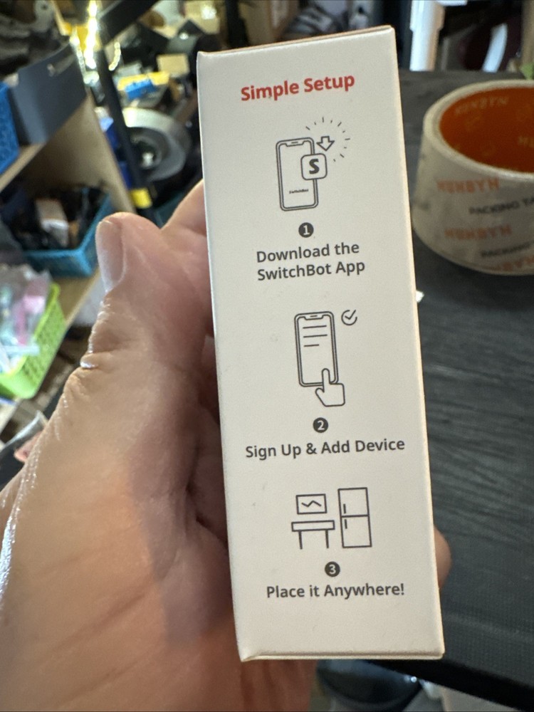 Hygrometer Thermometer Alexa by SwitchBot - iPhone Android Wireless Temperature