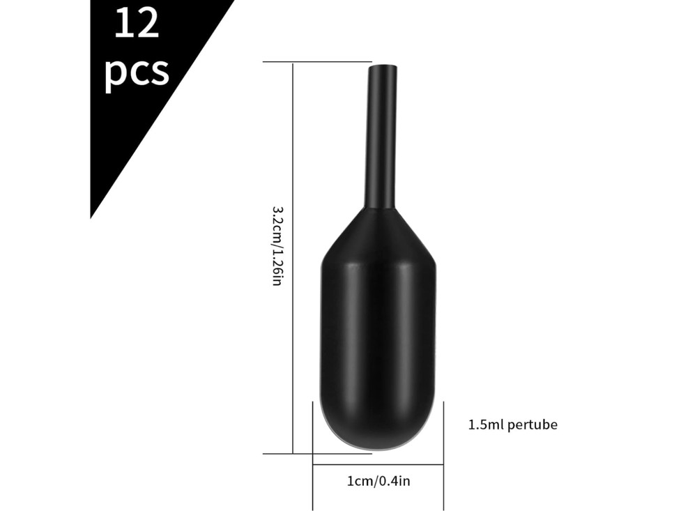 12-Pack Replacement Ink Refills for Identity Theft Roller Stamp – Black Ink