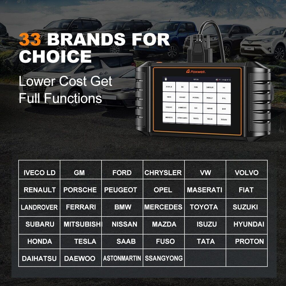 FOXWELL NT710 for Porsche Bi-directional Car OBD2 Scanner Diagnostic E-CU Coding