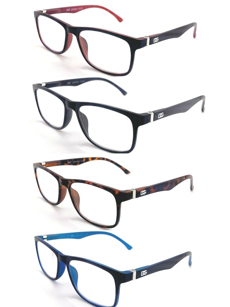 New Rectangular Spring Hinge Power Reading Reader Glasses For Men Women Fashion