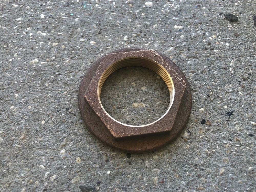 2” NPS Groco Bronze Boat / Marine Thru-Hull Lock Nut TH Pipe Fitting  SHIPS FREE