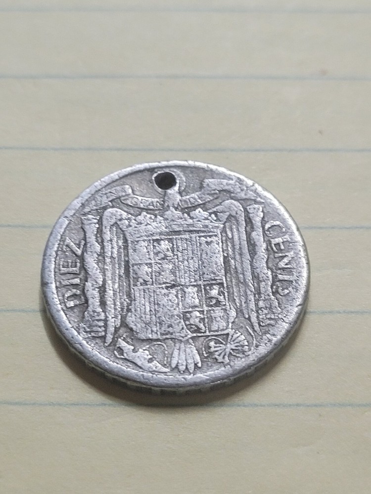 1941 SPAIN 5 CENT COIN ( VF)