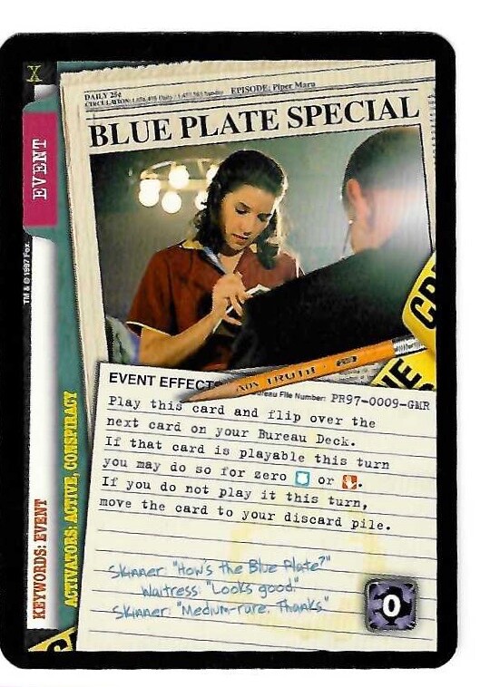 X5 X-Files / X-Files - Blue Plate Special
